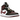 Air Jordan 1 Mid SE Black Dark Beetroot sneakers set fra siden med sort overdel, mørkerød swoosh og hvid mellemsål i et klassisk basketdesign
