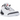 Air Jordan 3 Retro SE Fire Red Denim 2020 sneakers set fra siden med denim-mønstret hælparti, hvid læderoverdel og synlig Air-enhed i mellemsålen.