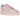Nike Air Force 1 Low x Drake Pink Foam sneakers i sideprofil, fremviser den helt lyserøde farvekombination og teksturerede sål