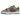 Nike Dunk Low Veneer sneakers sideprofil med ruskindsoverdel i grønne og lilla farver samt brun swoosh og klassisk gummisål