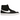 Nike Blazer Mid 77 Black White sneakers set fra siden med sort overdel i ruskind, hvidt læder-swoosh og klassisk gummisål