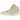 Air Jordan 1 Mid Mixed Textures Yellow sneakers sideprofil i gule nuancer med læderoverdel, hvid mellemsål og ikonisk Swoosh-logo