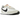 Nike Waffle Trainer 2 White Black sneakers i en sideprofil med hvid nylonbase, ruskindsoverlag, sort Swoosh-logo og gummisål med vaffelmønster