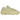 Adidas Yeezy 500 Super Moon Yellow sneakers i vinklet visning med overdel i gult ruskind og mesh samt den karakteristiske chunky gummisål