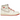 Air Jordan 1 Retro High Rare Air Sail Cinnabar sneakers i vinklet profil med cremehvid overdel, røde læderdetaljer og hvid mellemsål
