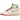 Air Jordan 1 Retro High Rare Air Sail Cinnabar sneakers set fra siden med hvid læderoverdel, røde accenter og klassisk Air-sål.