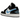 Air Jordan 1 Low Black University Blue White sneakers i sideprofil med sort læderoverdel, lyseblå detaljer og klassisk hvid mellemsål.