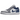 Air Jordan 1 Low Stealth French Blue sneakers set fra siden med grå læderdetaljer, hvid mellemsål og ikonisk Nike swoosh design