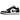 Air Jordan 1 Low Panda (2023) sneakers i profil med klassisk sort og hvid læderkonstruktion, sort swoosh-logo og hvid mellemsål