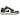 Air Jordan 1 Low Dark Grey sneakers i en klassisk sideprofil med hvid overdel, mørkegrå overlejringer og sort swoosh-logo samt hvid mellemsål.