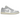 Air Jordan 1 Low Coconut Milk Neutral Grey sneakers set fra siden med beige læderoverdel, gråt Swoosh og en hvid sål