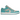 Air Jordan 1 Low Tropical Teal sneakers sideprofil med hvid læderoverdel, teal detaljer, sort swoosh og hvid gummisål