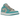 Air Jordan 1 Low Tropical Teal sneakers i en stilfuld sideprofil med en hvid læderbase, blågrønne overlays og en klassisk sort swoosh