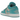 Air Jordan 1 Low Tropical Teal sneakers i en elegant profil, fremhæver turkise læderpaneler, hvid bund og ikonisk Jordan wings logo på hælen.