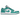 Air Jordan 1 Low Emerald sneakers i profilvisning med hvide læderpaneler, mintgrønne detaljer, klassisk swoosh og hvid mellemsål med gummiydersål