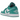 Air Jordan 1 Low Emerald sneakers set fra siden med hvidt læder, grønne detaljer, klassisk snørelukning og hvid gummisål.