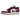 Air Jordan 1 Low Bordeaux sneakers i sideprofil med bordeauxfarvede læderpaneler, hvide snørebånd og en klassisk hvid mellemsål