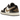 Air Jordan 1 Low Shadow Brown sneakers i en vinklet profil med brun og grå læderoverdel, klassisk swoosh-logo og hvide snørebånd samt sål