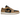 Air Jordan 1 Low Desert sneakers vist fra siden med en kombination af beige og hvid læderoverdel, snørebånd og et klassisk sort Jumpman-logo.
