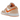 Air Jordan 1 Low Sunset Haze sneakers set fra siden med hvid læderbase, ferskenfarvede ruskindspaneler og klassisk hvid mellemsål