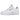 Nike Air Force 1 Low Pixel Summit White sneakers set fra siden med detaljeret platform-sål, hvid læderoverdel og kubisk swoosh-logo.