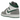 Air Jordan 1 Mid SE White Pine Green Smoke Grey sneakers i en klassisk vinklet profil med hvid læderbase, grønne detaljer og grå hælkappe