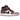 Air Jordan 1 Mid SE Light Mulberry sneakers set fra siden med sort og lyserød overdel i læder, sorte snørebånd og hvid mellemsål