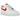 Nike Air Force 1 Low 07 Next Nature Pale Ivory University Red sneakers sideprofil med cremefarvet overdel og kontrasterende rød swoosh og ydersål