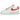 Nike Air Force 1 Low 07 Next Nature Pale Ivory University Red sneakers sideprofil med lys elfenbensfarvet overdel og rød swoosh og ydersål