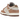 Nike Dunk Low Medium Curry sneakers set fra siden med lysebrun ruskindsoverdel, hvid mellemsål og brunt swoosh-logo på siden.