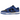 Nike Dunk Low Hyper Cobalt sneakers set fra siden med kongeblå læderpaneler, sort Swoosh-logo og klassisk gummisål