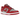 Nike Dunk Low Retro UNLV sneakers set fra siden med grå læderoverdel, røde overlays, hvide snørebånd og rød ydersål på hvid mellemsål