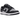 Nike Dunk Low Georgetown sneakers i vinklet profil med marineblå og grå læderpaneler, hvid mellemsål og perforeret tåboks.