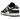 Nike Dunk Low Panda sneakers set fra siden med sort og hvidt læderdesign, klassisk hvid mellemsål og sort gummisål for et ikonisk look.