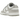Nike Dunk Low Grey Fog sneakers i vinklet profil med lysegrå overdel i læder, hvide snørebånd og matchende gummisål.