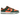 Nike Dunk Low Retro Miami Hurricanes sneakers i en skrå vinkel, der viser det orange læder på en mørkegrøn overdel og hvid sål