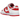 Nike Dunk Low Championship Red sneakers i profil med overdel i rød og hvidt læder, hvid mellemsål og rød ydersål samt ikonisk swoosh logo.