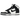 Nike Dunk High Panda Black White sneakers i profilvisning med ikoniske sorte og hvide læderpaneler, hvide snørebånd og en solid hvid mellemsål.