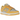 Nike Dunk Low Citron Pulse sneakers i profil. Designet har hvid læderbase, lysegule detaljer, matchende swoosh, snørebånd og hvid mellemsål.