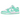 Nike Dunk Low Green Glow sneakers i sideprofil med hvid læderbase, mintgrønne overlejringer og klassisk perforeret tåboks.
