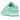 Nike Dunk Low Green Glow sneakers i sideprofil med hvid læderbase, mintgrønne overlays og matchende mintgrøn gummisål og snørebånd.