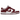 Nike Dunk Low Bordeaux sneakers set fra siden med bordeaux overlays, hvid læder base og matchende bordeaux swoosh og ydersål.