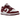 Nike Dunk Low Bordeaux sneakers set fra siden med bordeaux overlays, hvid læderbase og matchende bordeaux swoosh samt ydersål