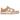 Nike Dunk Low Harvest Moon sneakers set fra siden med hvid læderbase og beige overlays samt matchende sål og hvide snørebånd