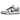 Nike Dunk Low Light Smoke Grey sneakers set fra siden med en lysgrå og hvid læderoverdel, klassisk swoosh og en matchende hvid og grå gummisål