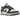 Nike Dunk Low Medium Olive sneakers set fra siden med olivengrønne læderoverlejringer, hvide paneler og matchende grøn sål
