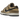 Nike Dunk Low Dark Driftwood sneakers i en klassisk vinklet profil med brun læderoverdel, matchende snørebånd og en slidstærk hvid gummisål.