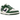 Nike Dunk Low Retro Gorge Green Midnight Navy sneakers i en skrå vinkel med mørkegrønne overlays, navy base, hvide snørebånd og gummisål