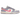Nike Dunk Low Indigo Haze sneakers sideprofil med hvid mellemsål og lyslilla læderoverlays over en lysende beige bund.