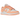 Nike Dunk Low Peach Cream sneakers i sideprofil med pastelorange læderpaneler, cremefarvet base og en klassisk hvid mellemsål